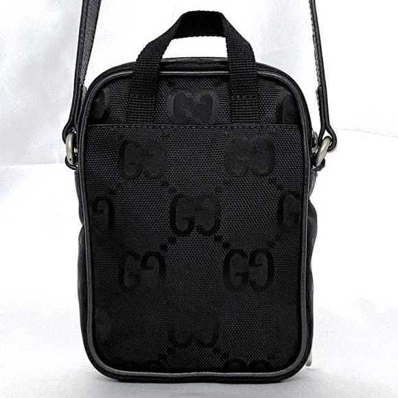 Gucci Off the Grid Mini Shoulder Bag Nylon Leather Black - Picture 4 of 10